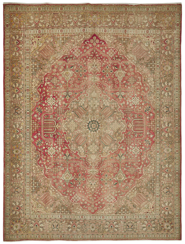 9x12 Beige Vintage Large Area Rug - 50193