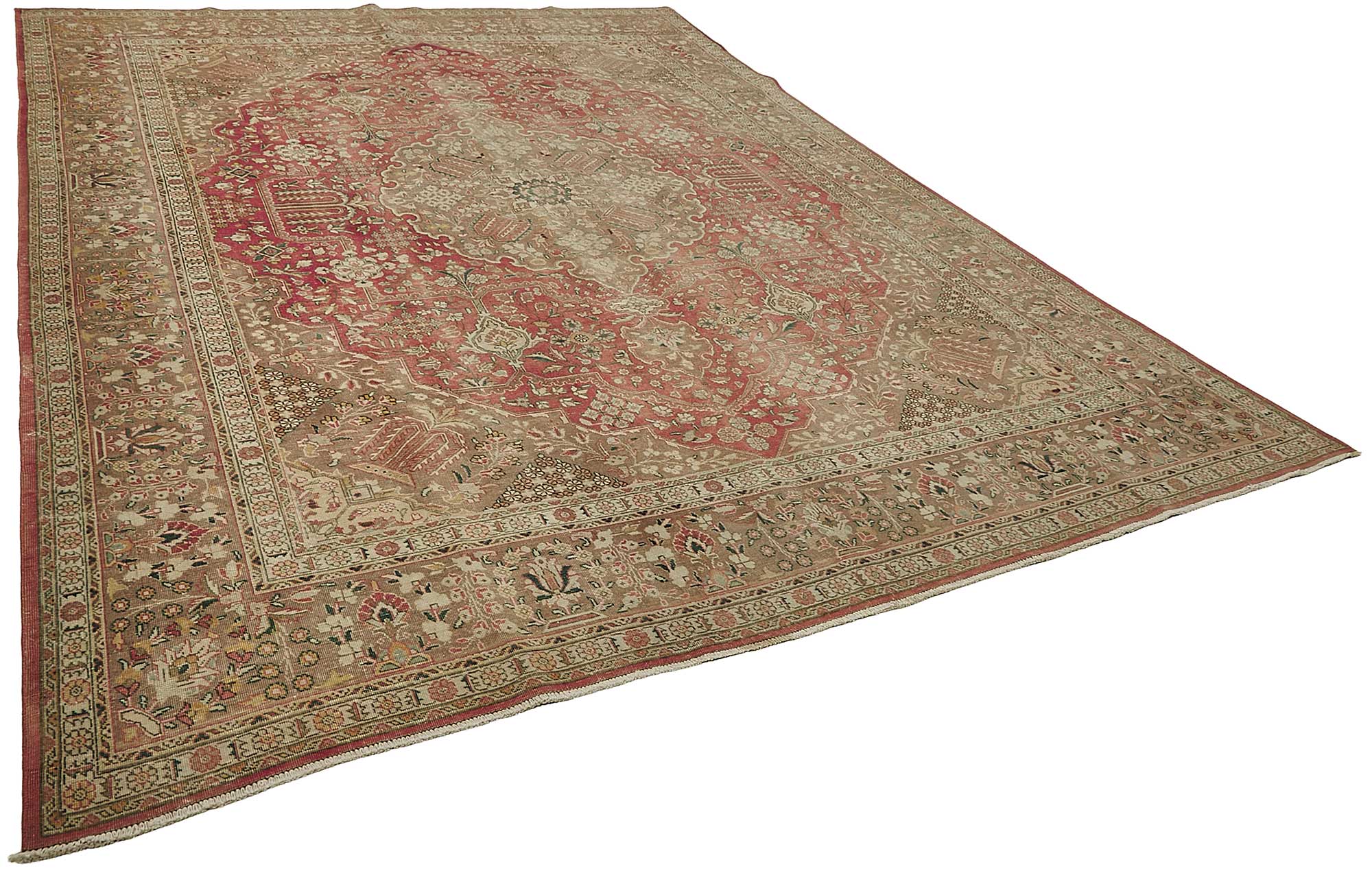 9x12 Beige Vintage Large Area Rug - 50193