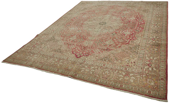 9x12 Beige Vintage Large Area Rug - 50193