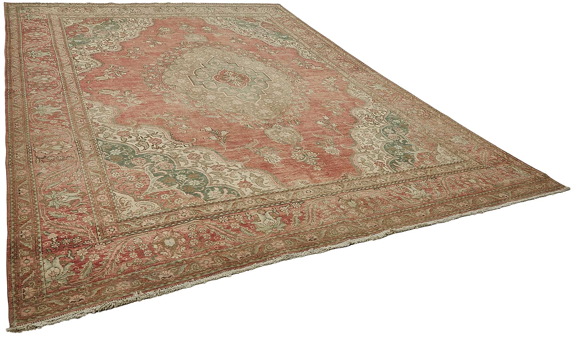 10x13 Beige Vintage Large Area Rug - 50194