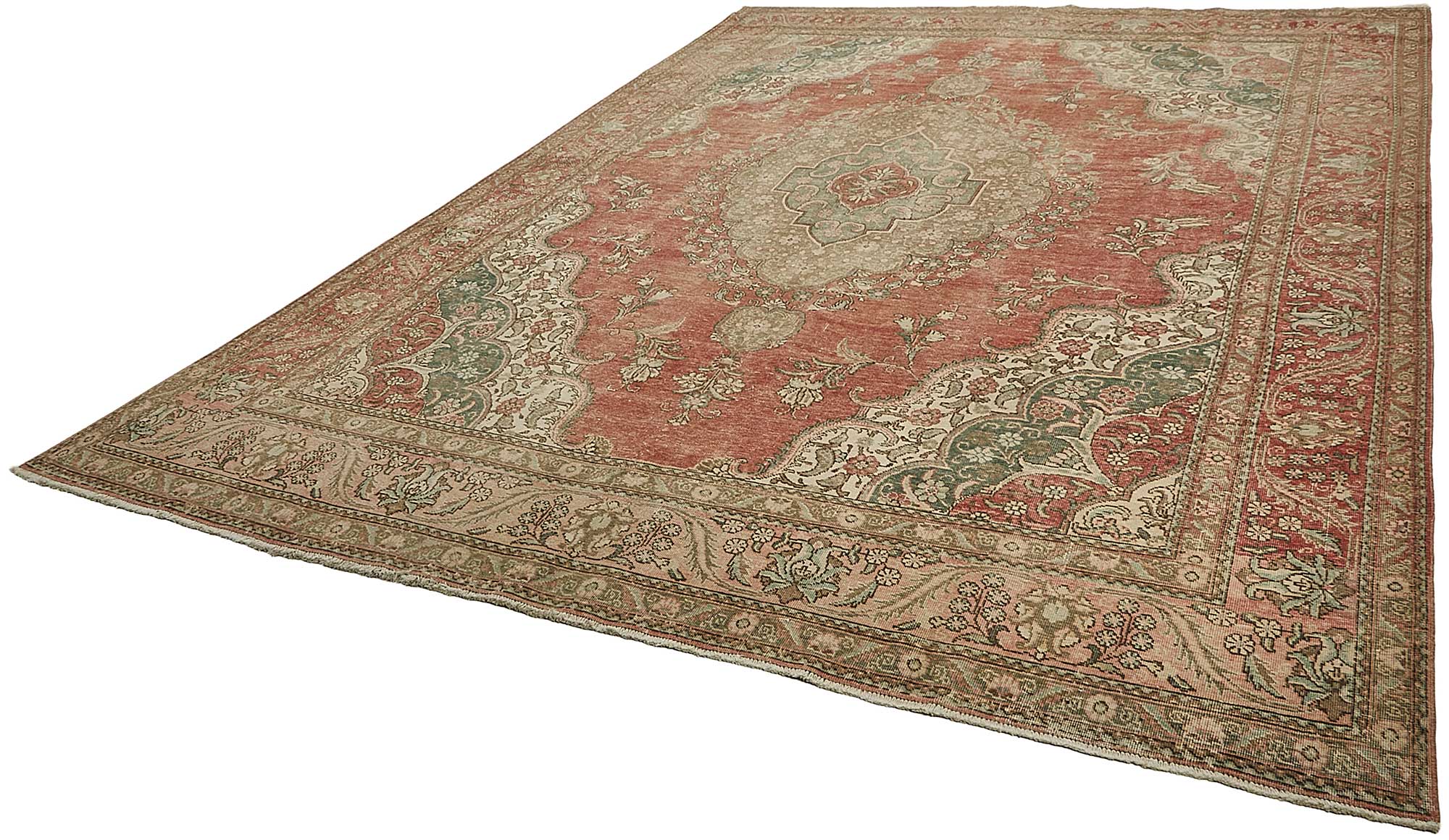 10x13 Beige Vintage Large Area Rug - 50194