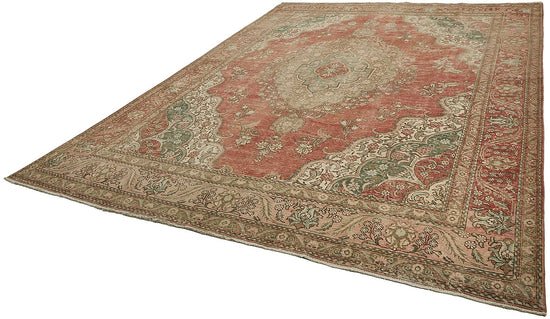 10x13 Beige Vintage Large Area Rug - 50194