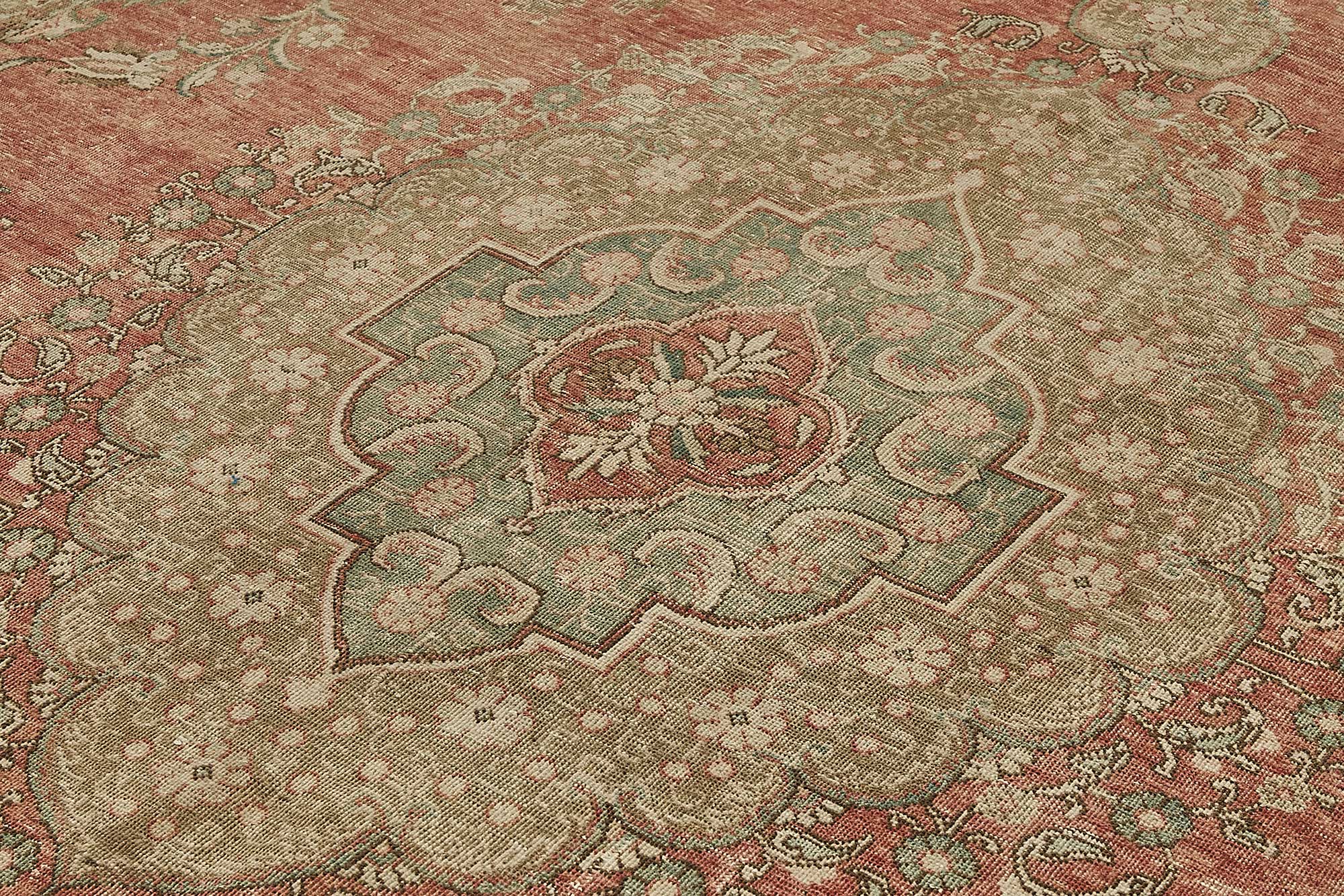 10x13 Beige Vintage Large Area Rug - 50194