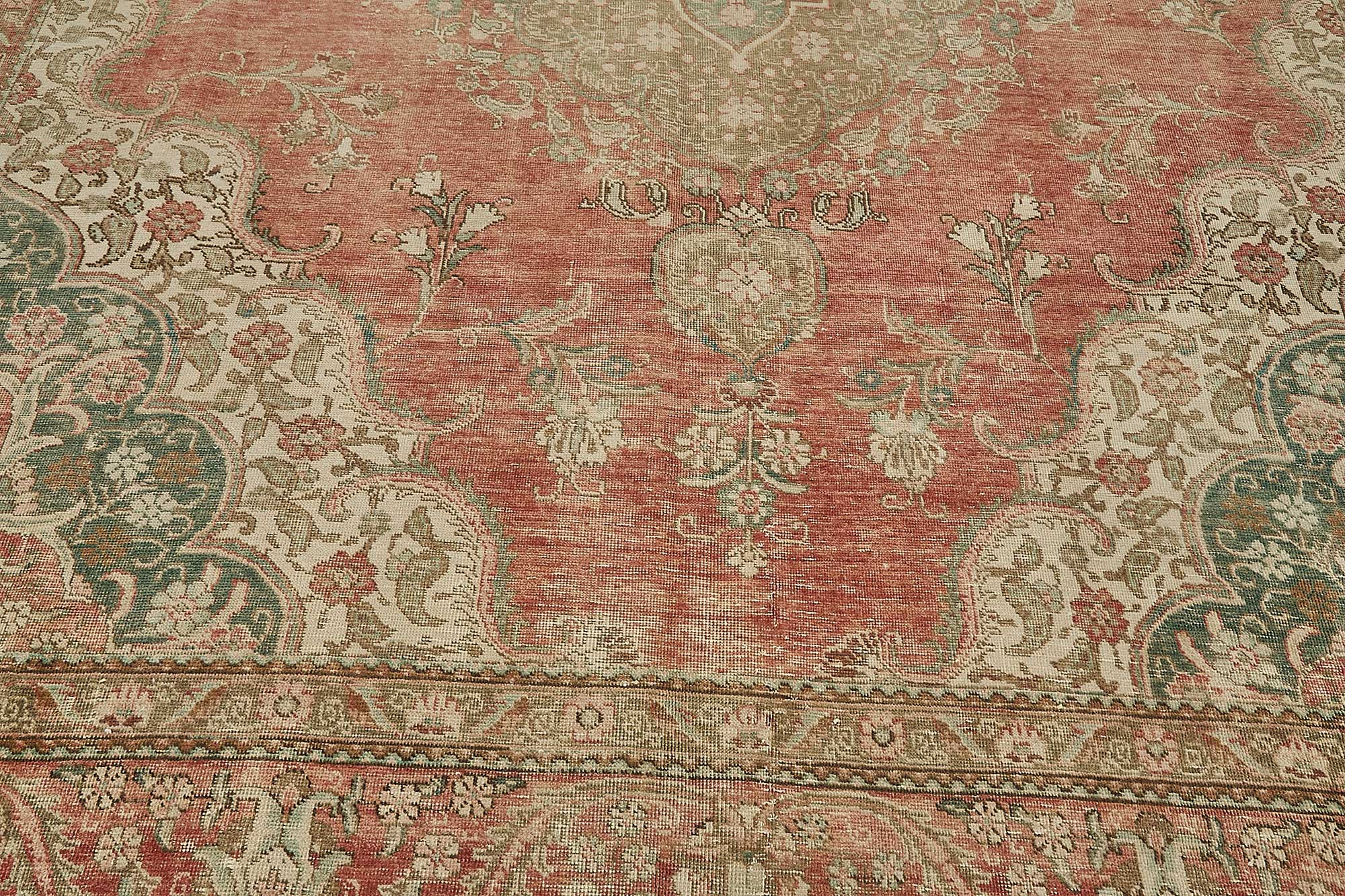 10x13 Beige Vintage Large Area Rug - 50194