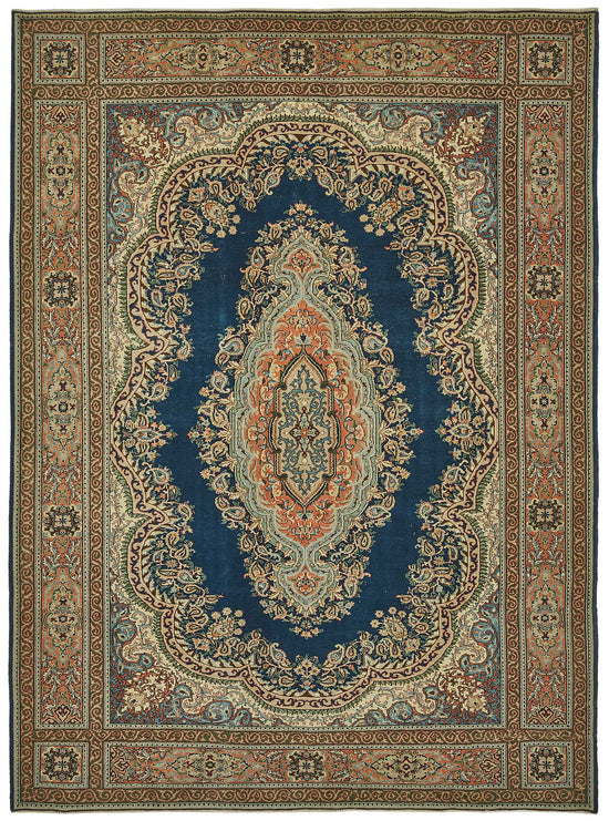 8x11 Beige Vintage Large Area Rug - 50195