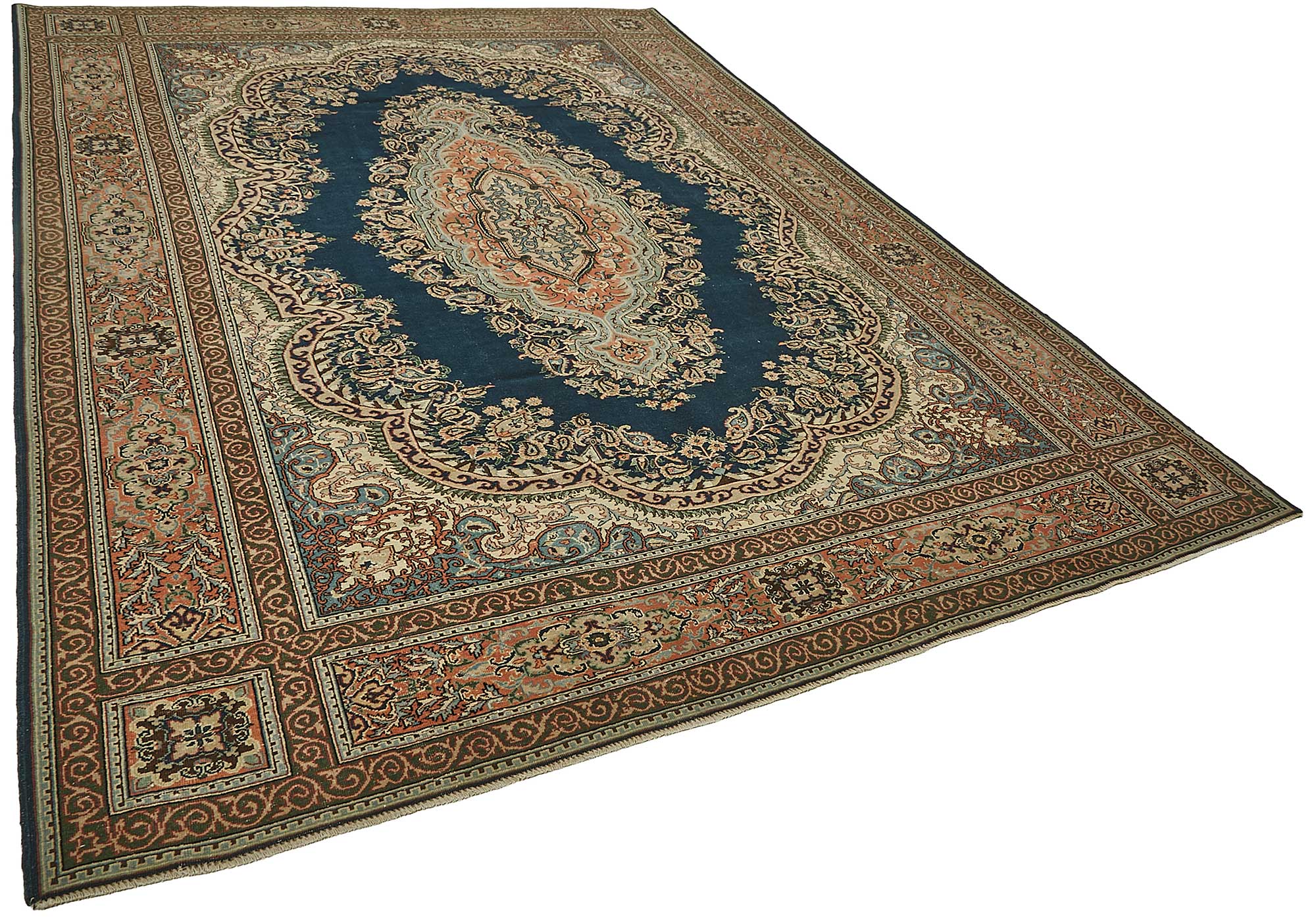 8x11 Beige Vintage Large Area Rug - 50195