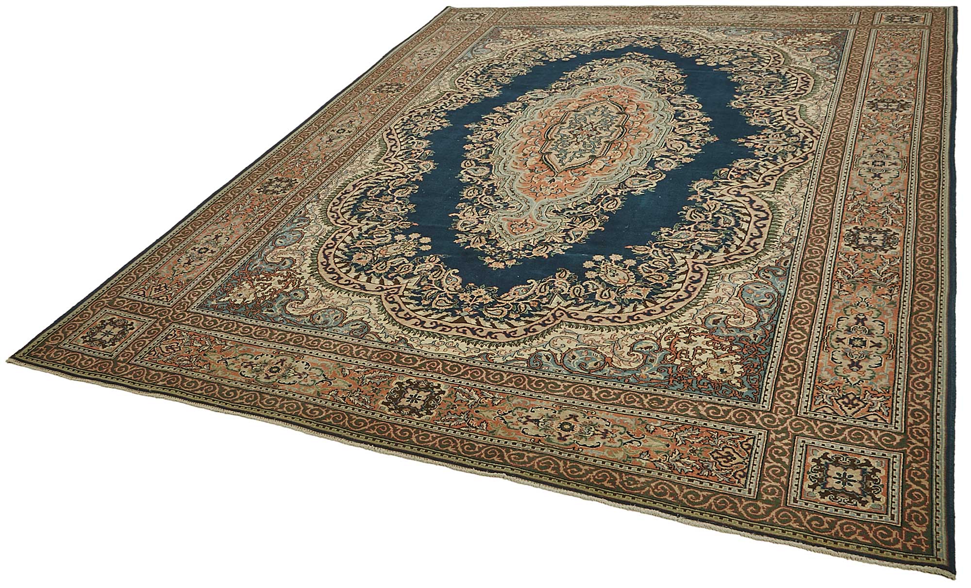 8x11 Beige Vintage Large Area Rug - 50195
