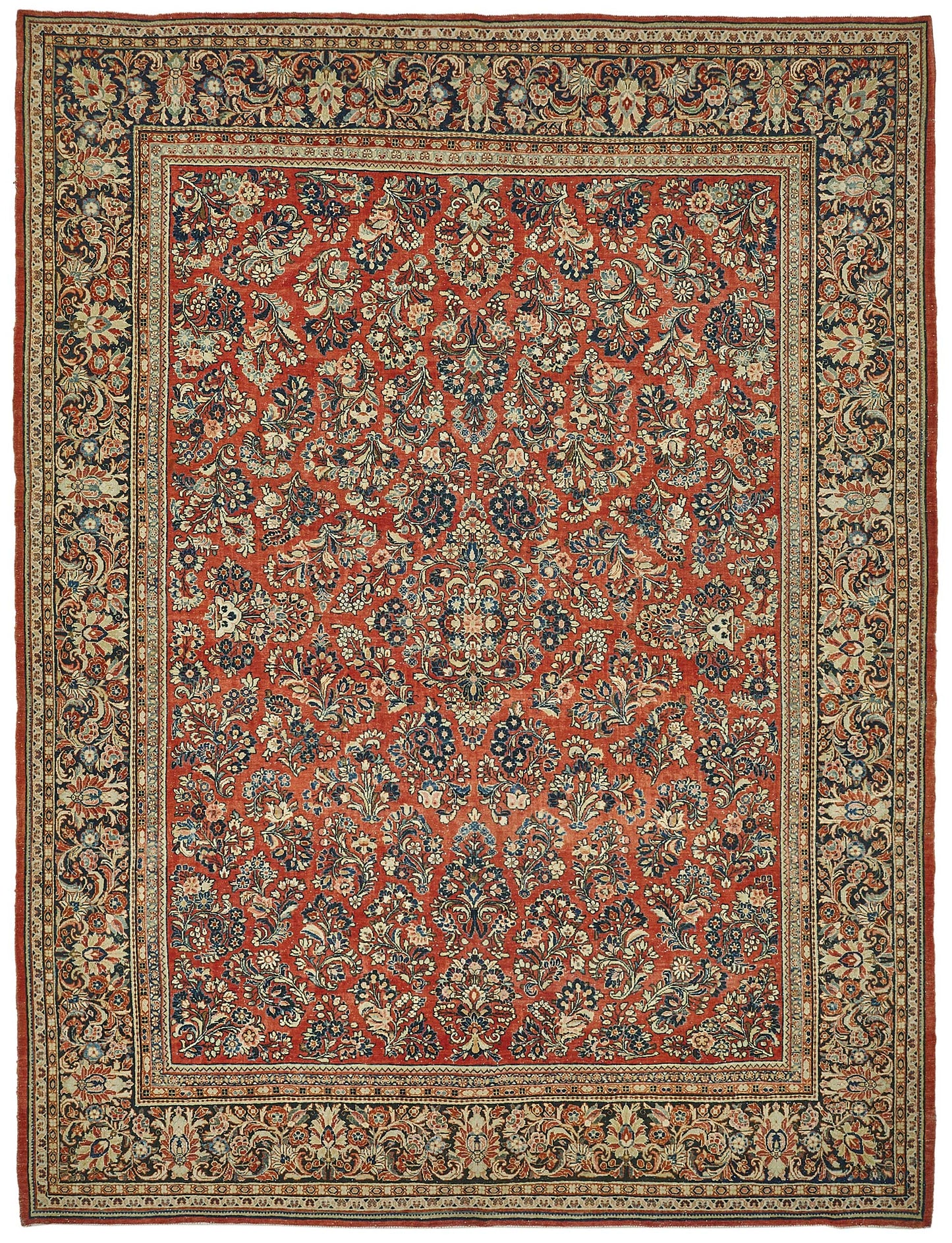 9x11 Beige Vintage Large Area Rug - 50198