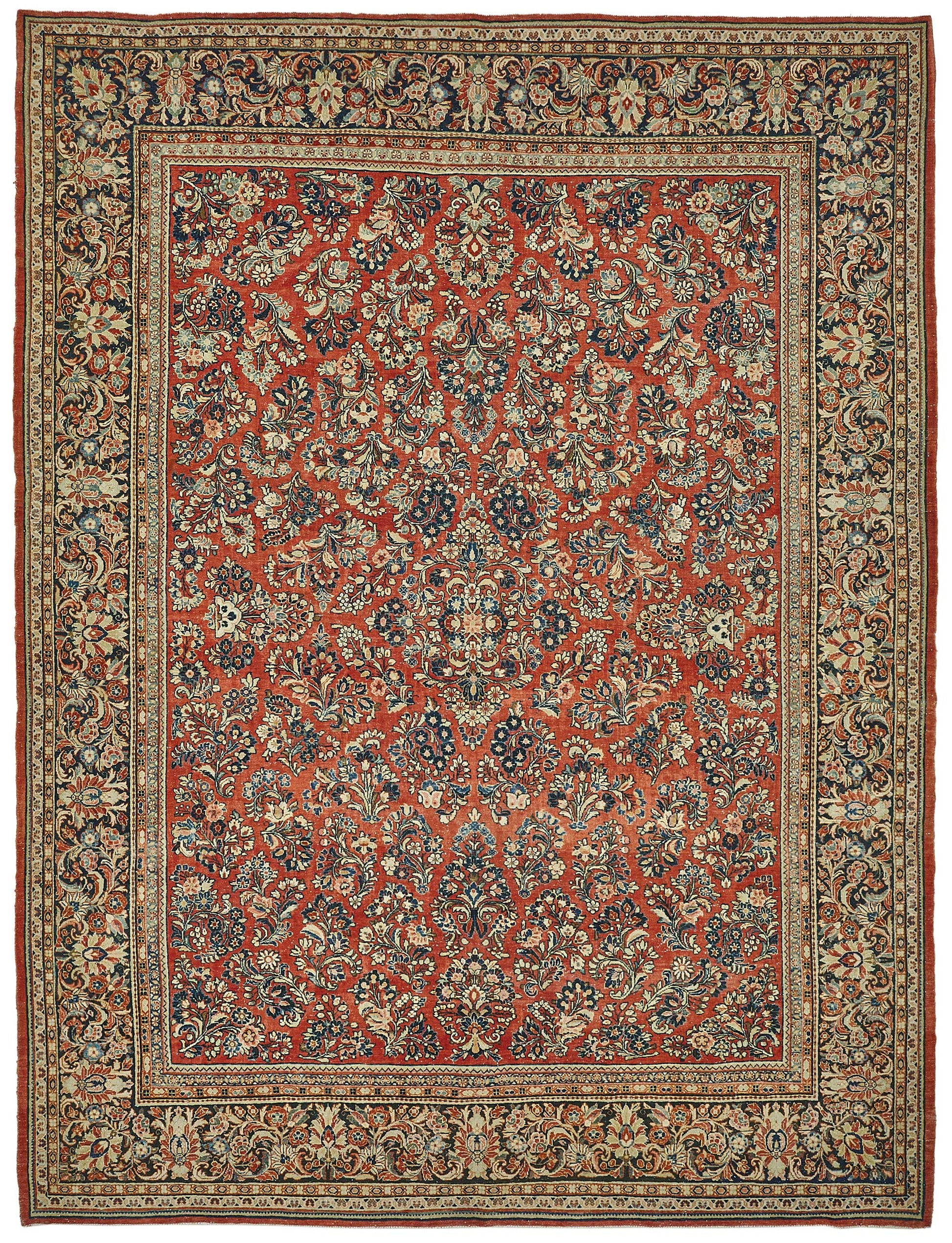 9x11 Beige Vintage Large Area Rug - 50198
