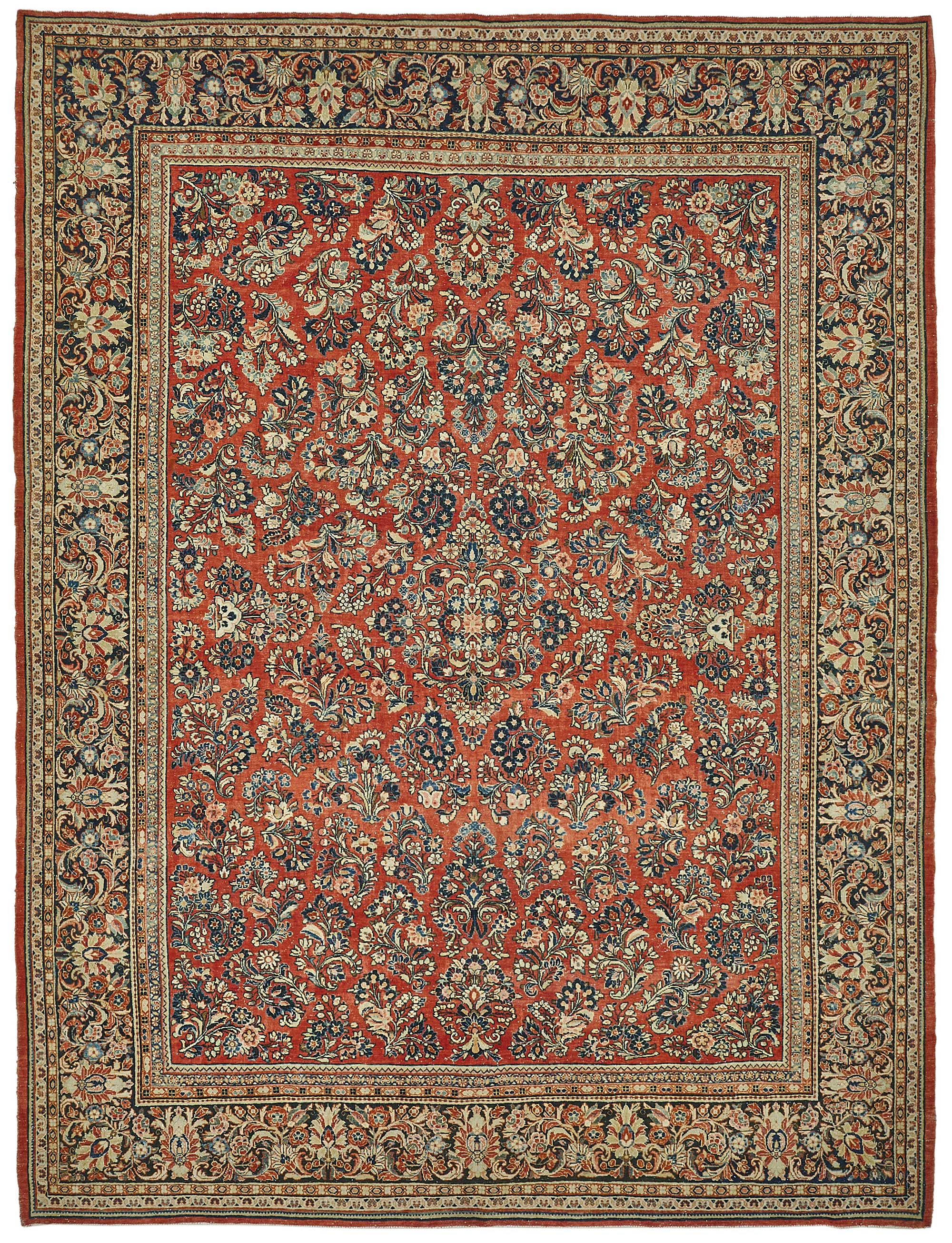 9x11 Beige Vintage Large Area Rug - 50198