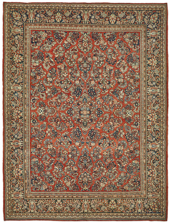 9x11 Beige Vintage Large Area Rug - 50198