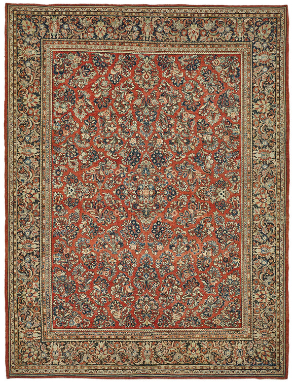 9x11 Beige Vintage Large Area Rug - 50198