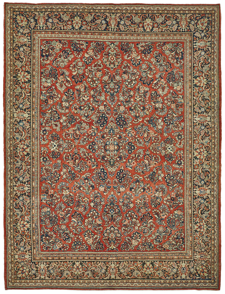 9x11 Beige Vintage Large Area Rug - 50198