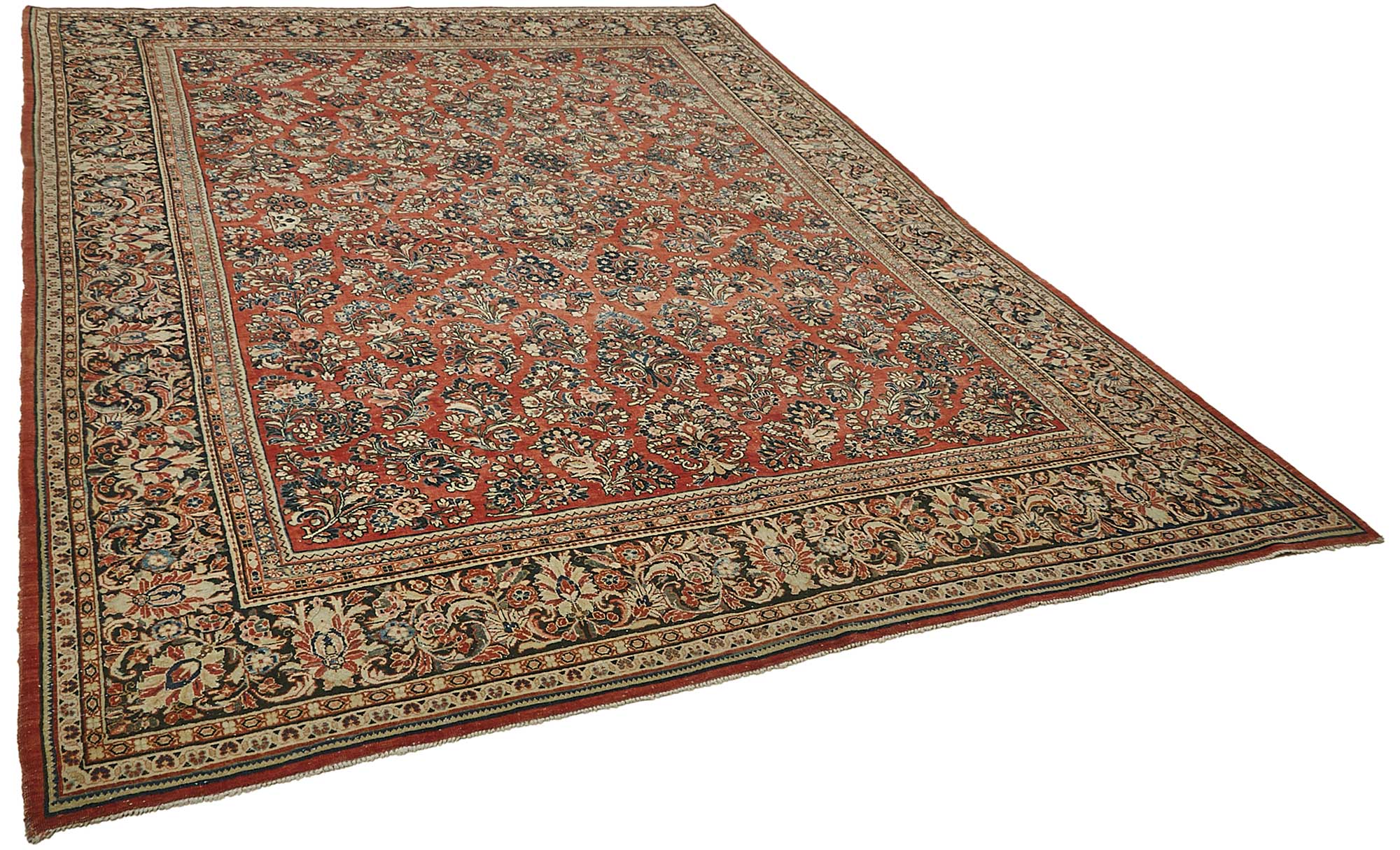 9x11 Beige Vintage Large Area Rug - 50198