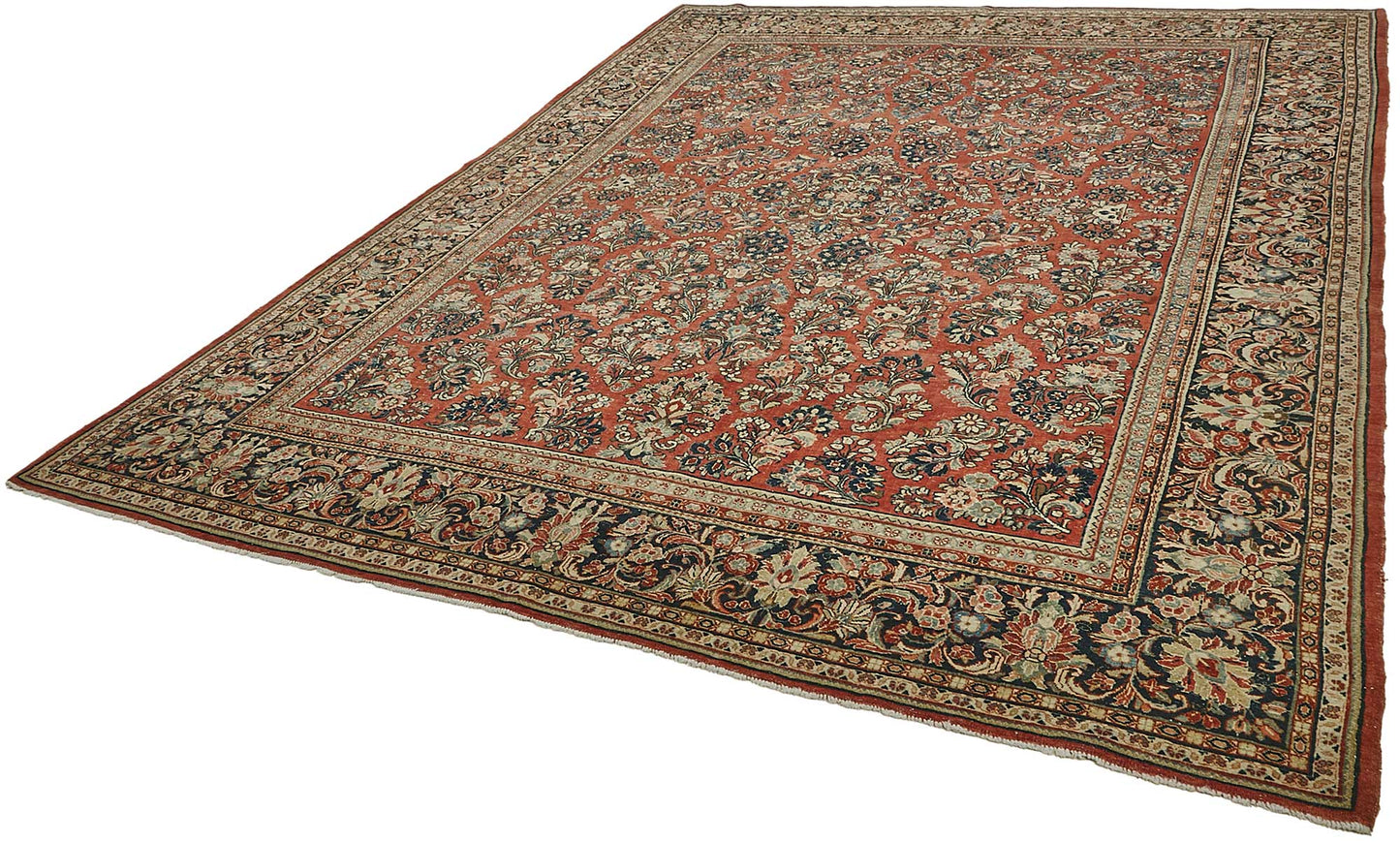 9x11 Beige Vintage Large Area Rug - 50198