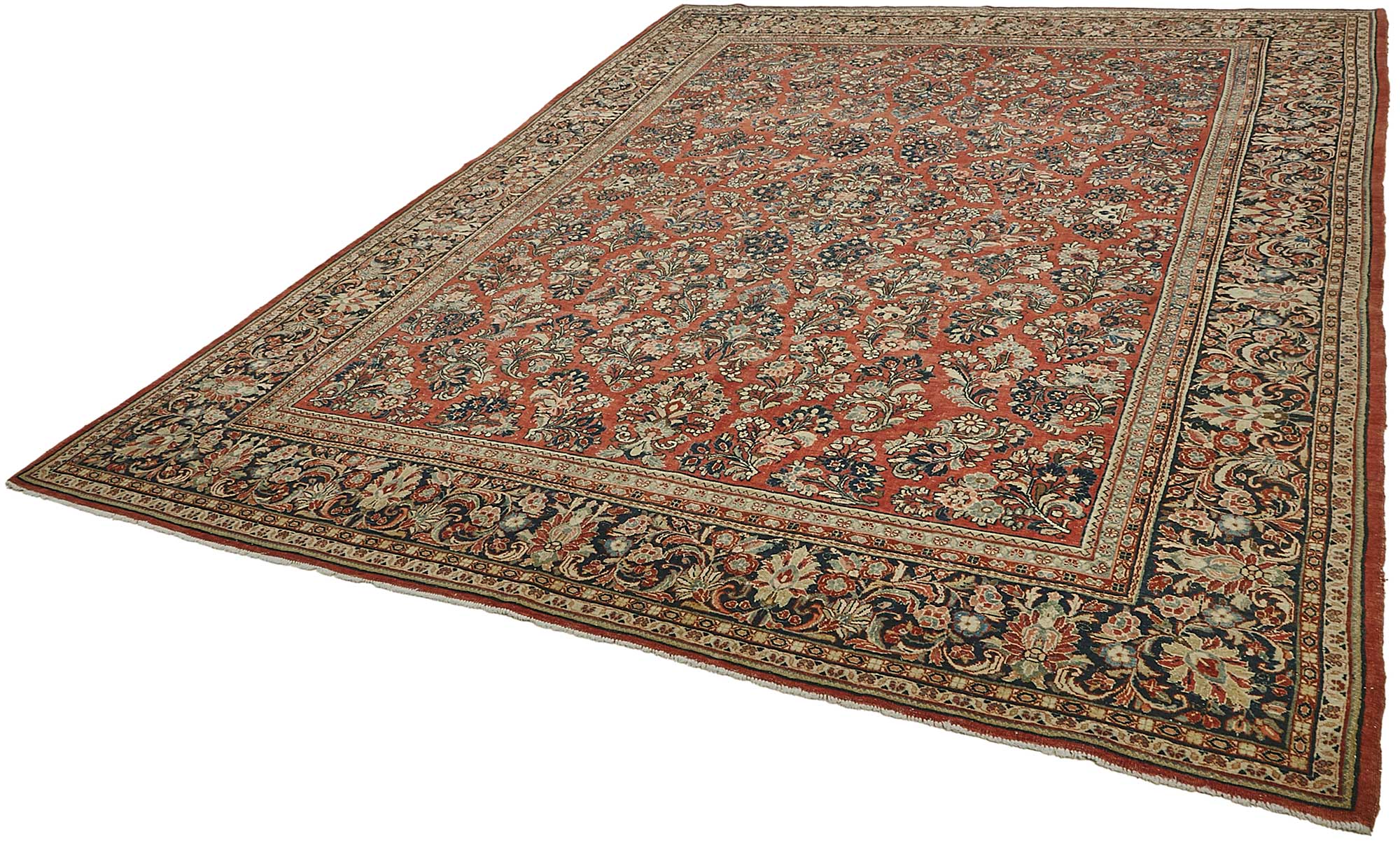 9x11 Beige Vintage Large Area Rug - 50198