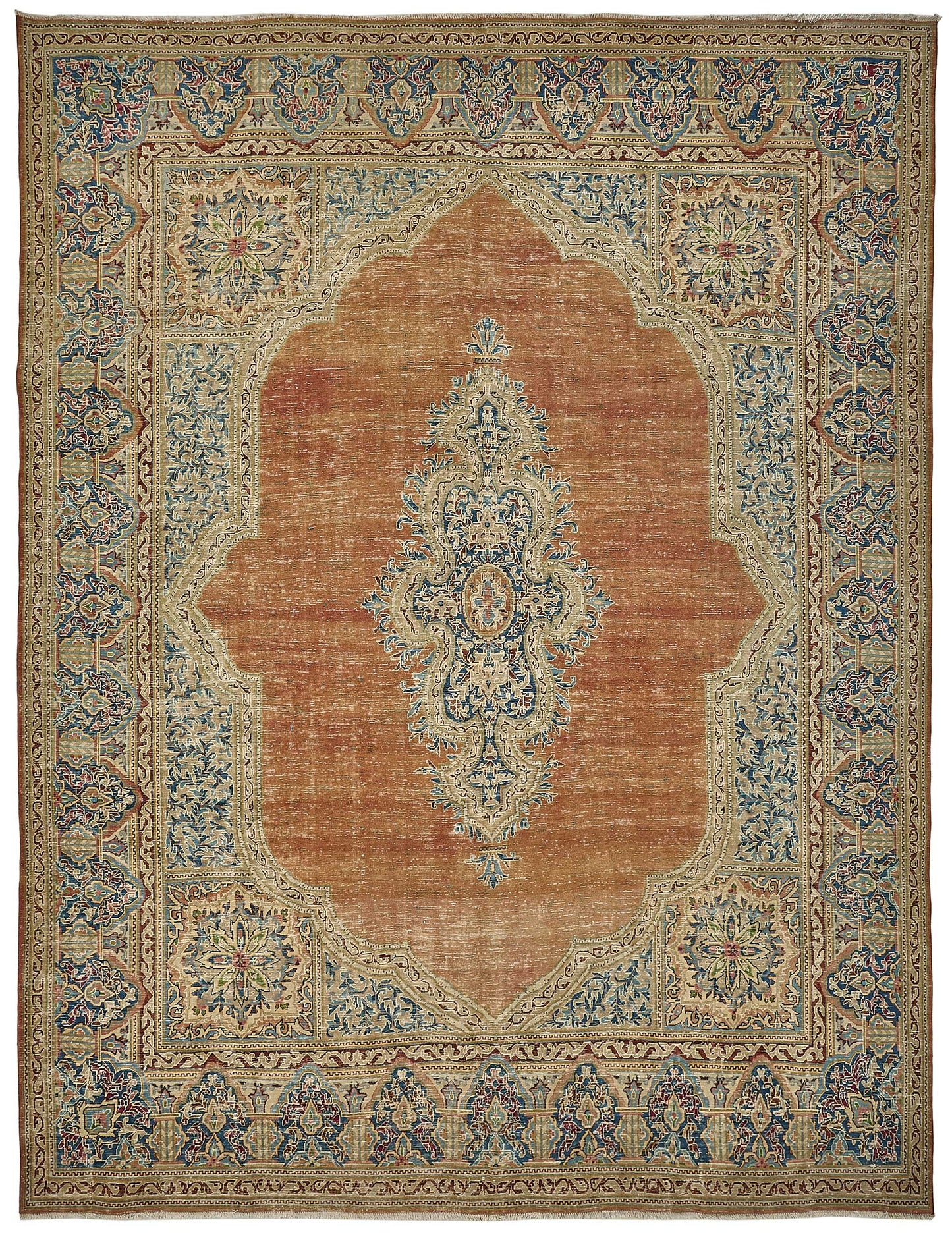 10x13 Beige Vintage Large Area Rug - 50202