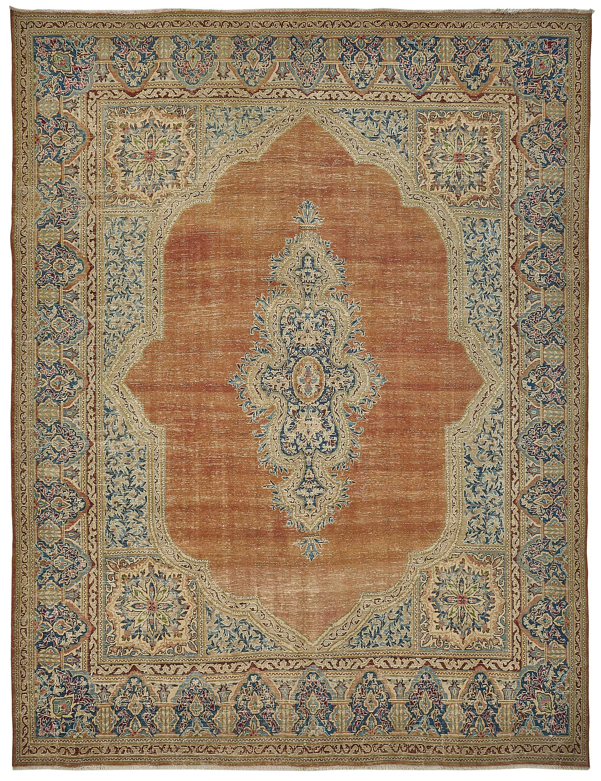 10x13 Beige Vintage Large Area Rug - 50202