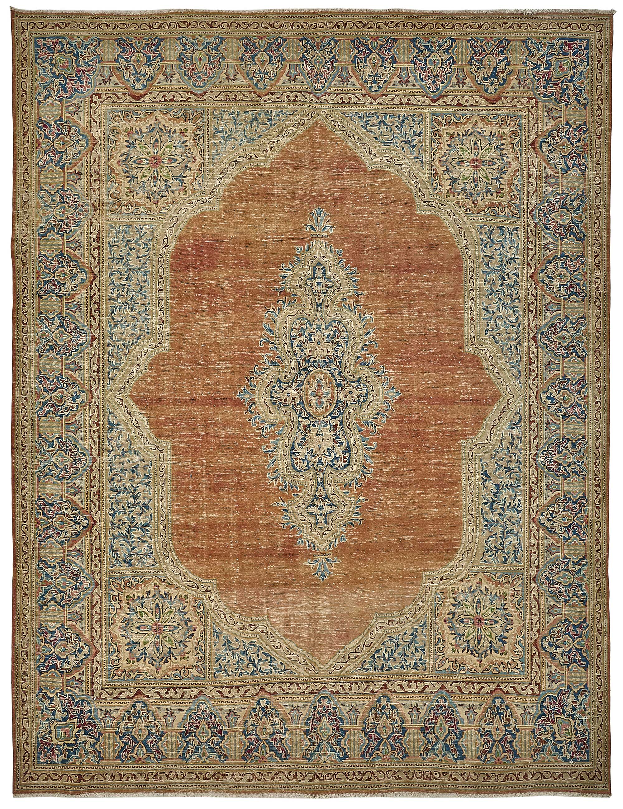 10x13 Beige Vintage Large Area Rug - 50202