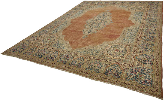 10x13 Beige Vintage Large Area Rug - 50202