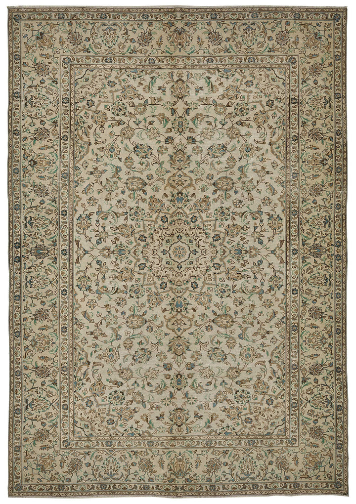 8x11 Beige Vintage Large Area Rug - 50204