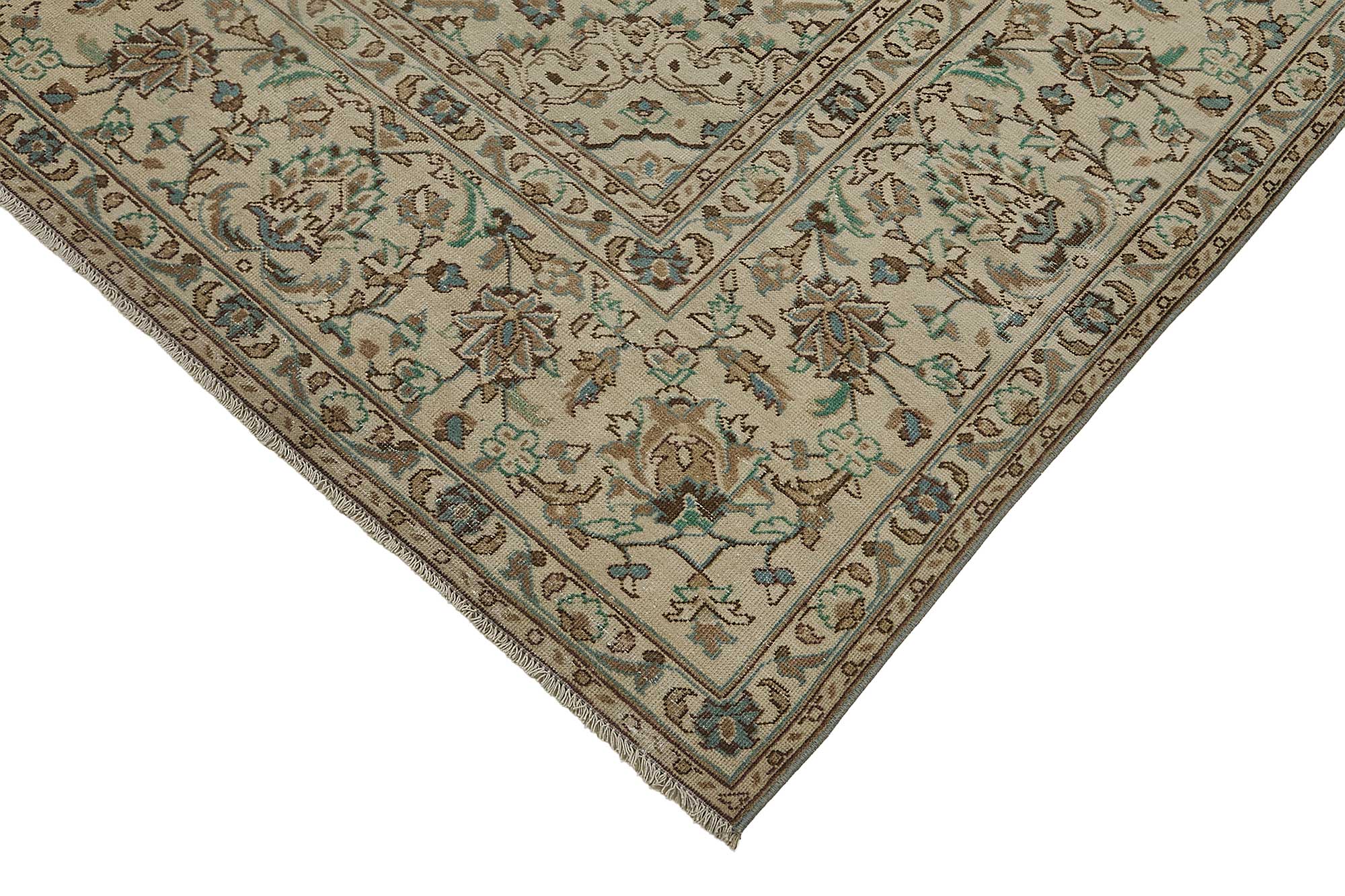 8x11 Beige Vintage Large Area Rug - 50204
