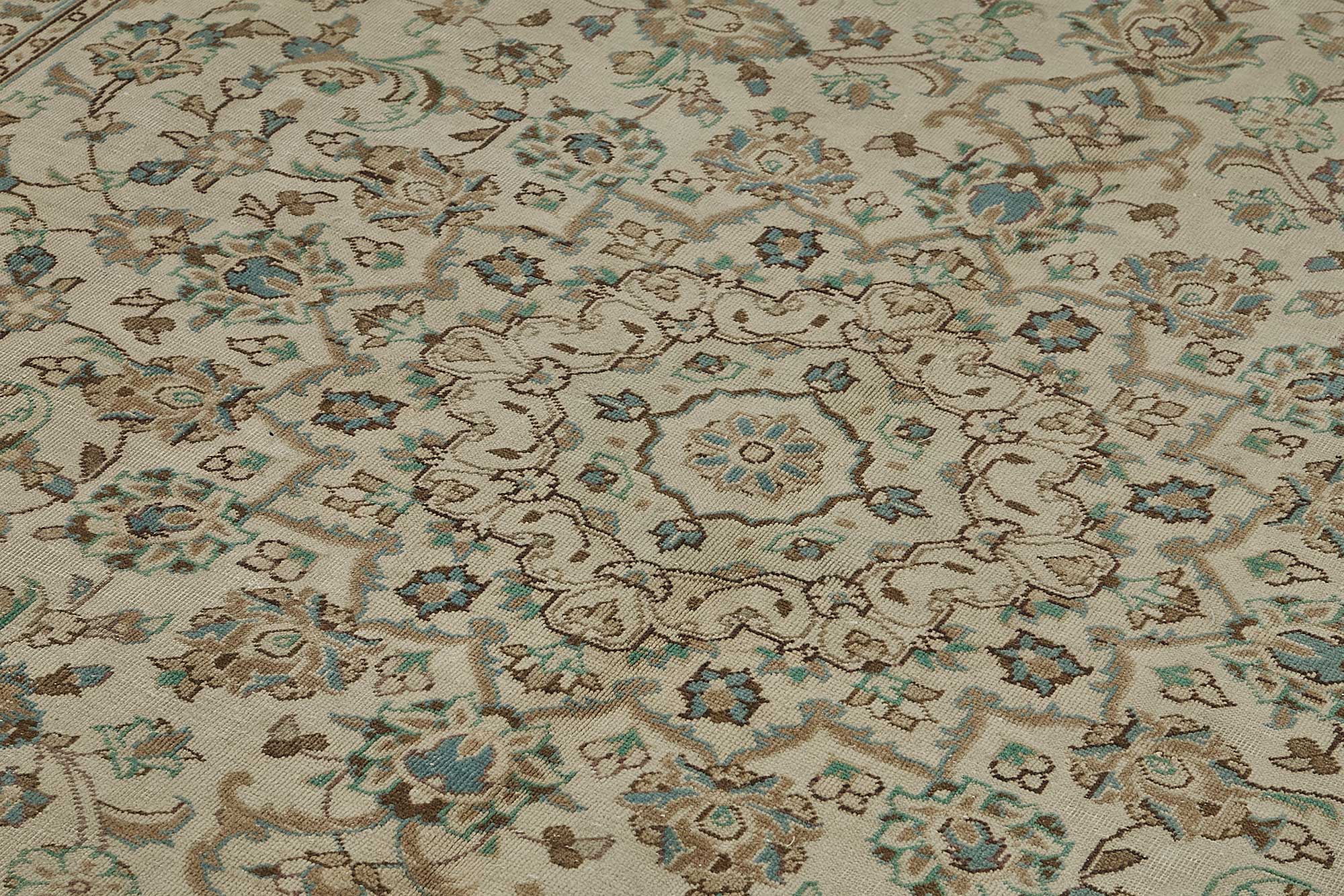 8x11 Beige Vintage Large Area Rug - 50204