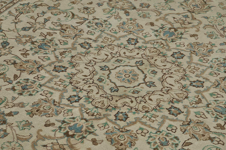 8x11 Beige Vintage Large Area Rug - 50204