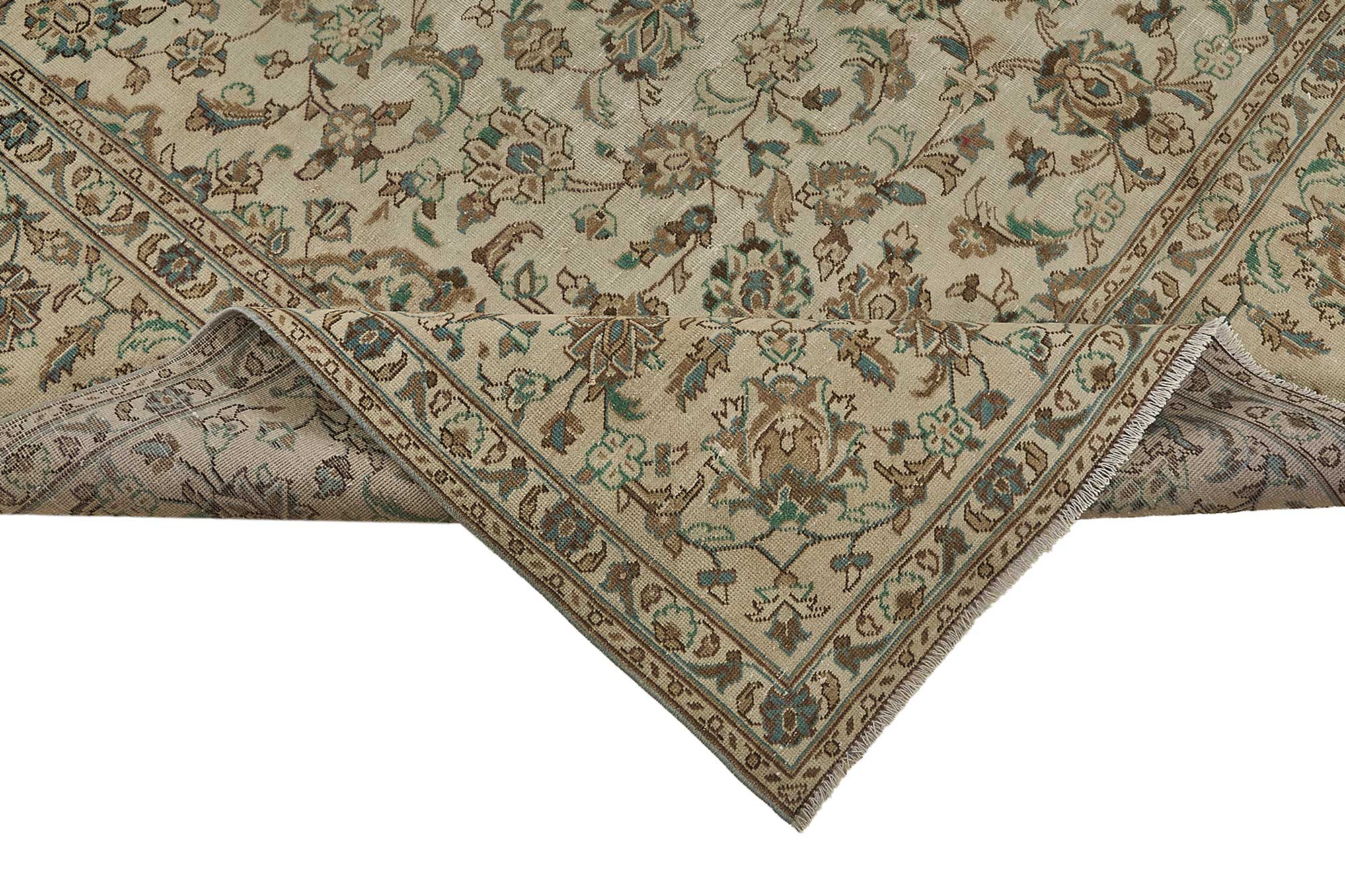 8x11 Beige Vintage Large Area Rug - 50204