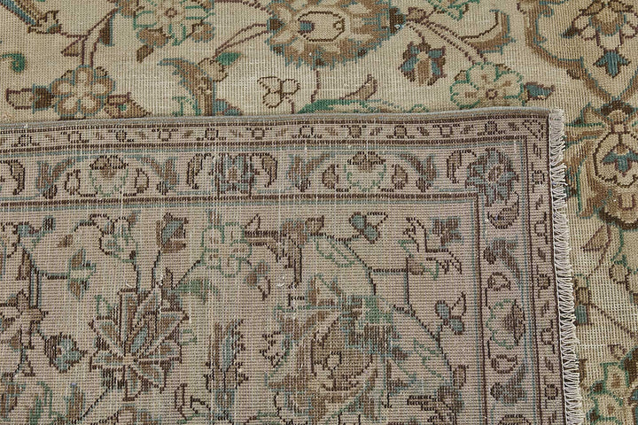 8x11 Beige Vintage Large Area Rug - 50204