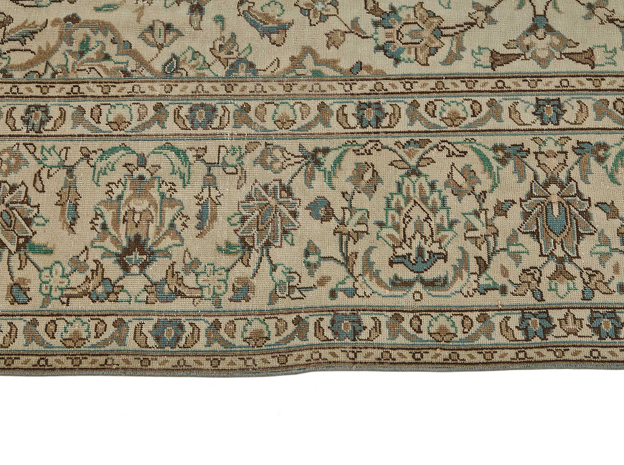 8x11 Beige Vintage Large Area Rug - 50204