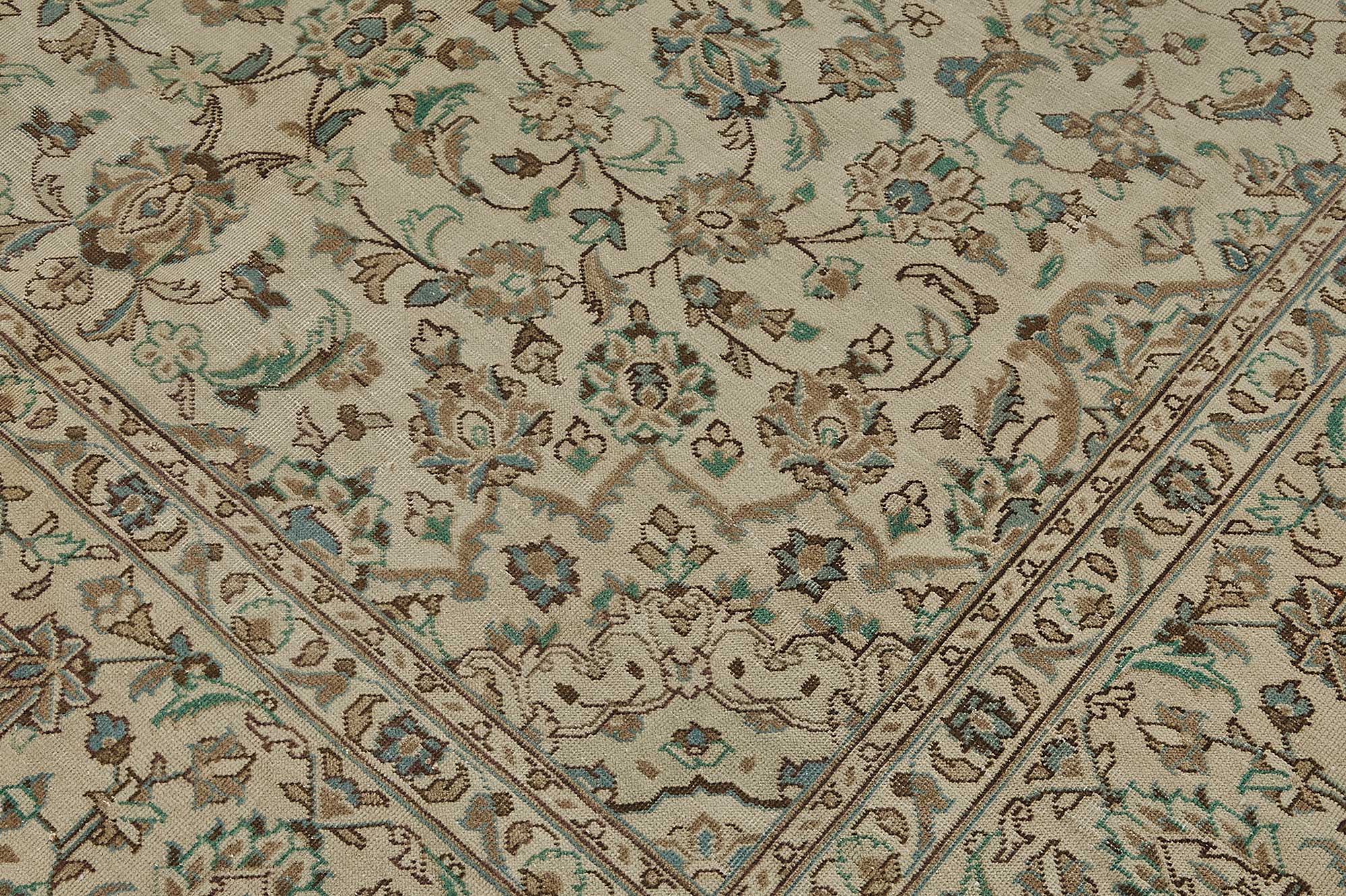 8x11 Beige Vintage Large Area Rug - 50204