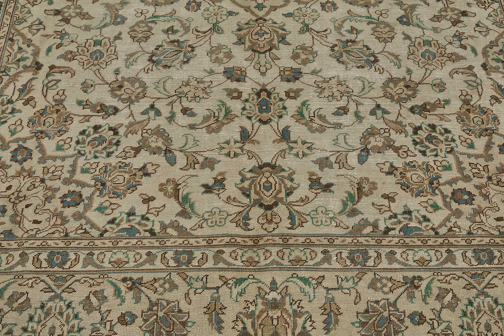8x11 Beige Vintage Large Area Rug - 50204