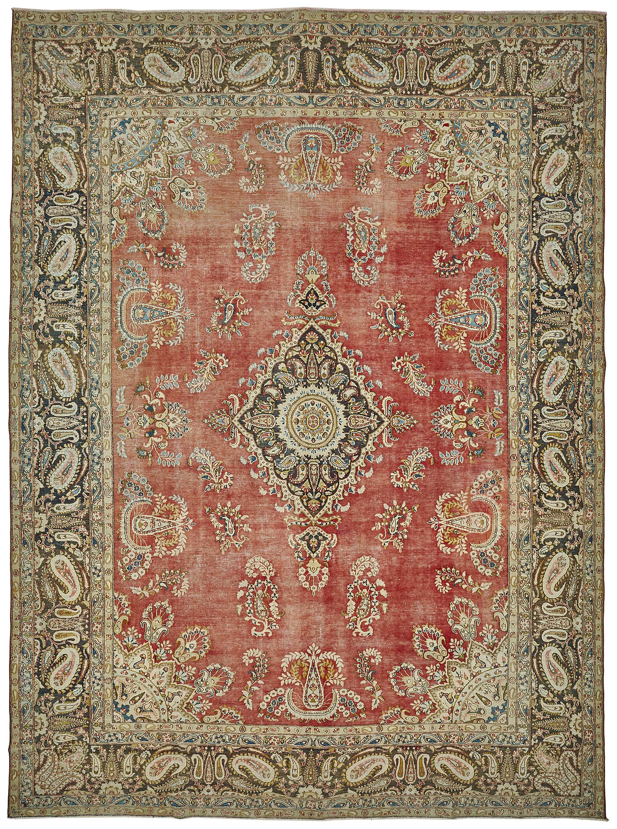 9x13 Beige Vintage Large Area Rug - 50206