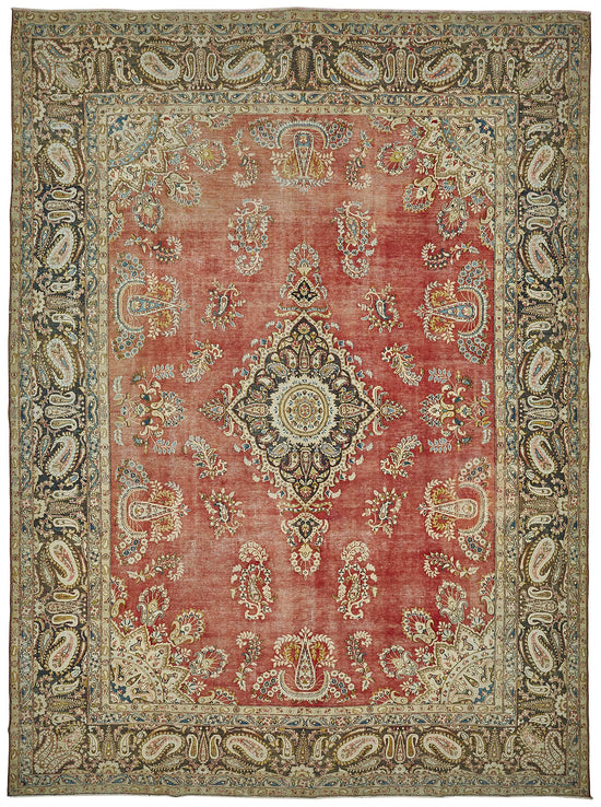 9x13 Beige Vintage Large Area Rug - 50206