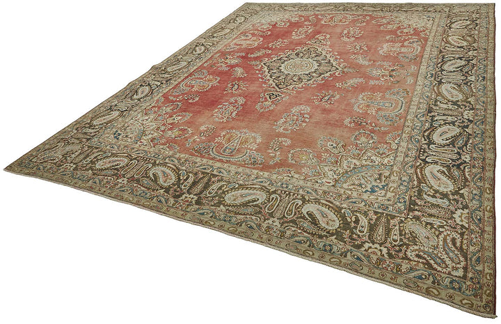 9x13 Beige Vintage Large Area Rug - 50206