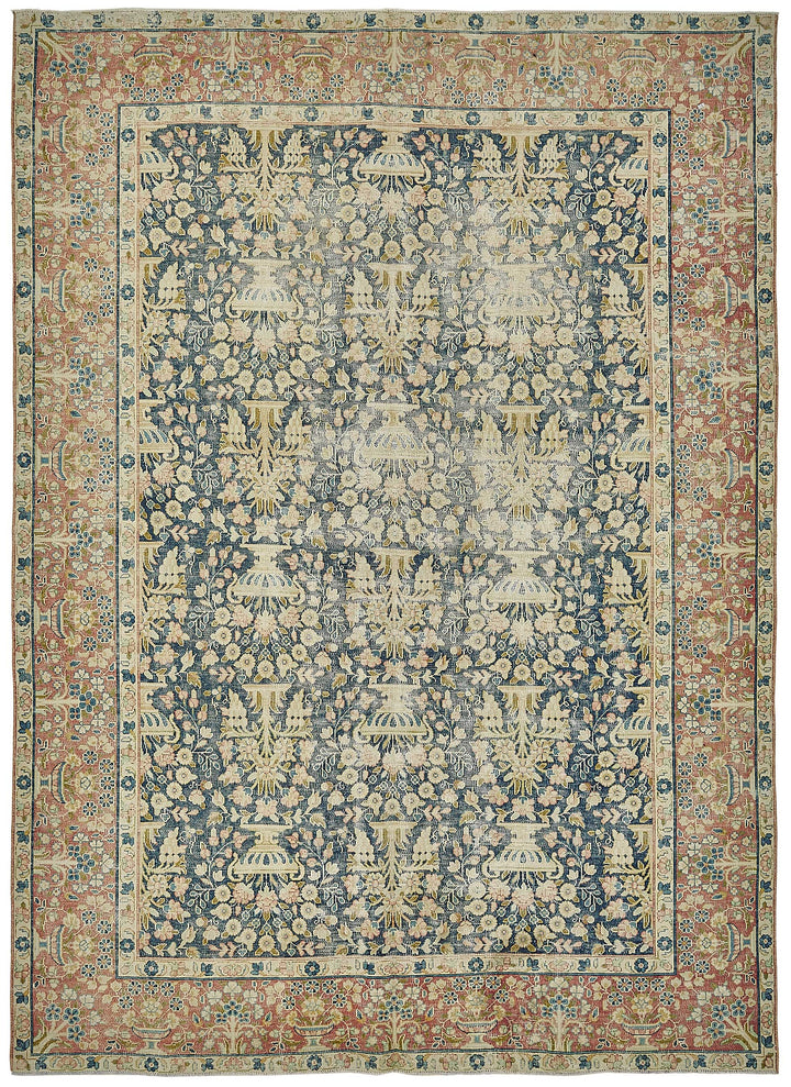 8x11 Beige Vintage Large Area Rug - 50207
