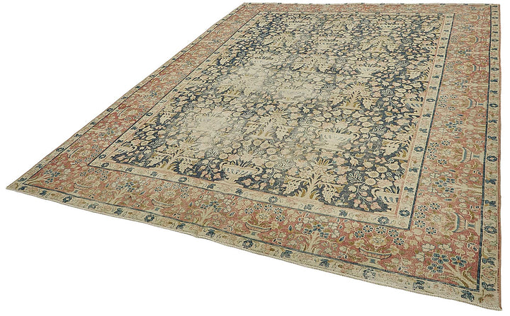 8x11 Beige Vintage Large Area Rug - 50207