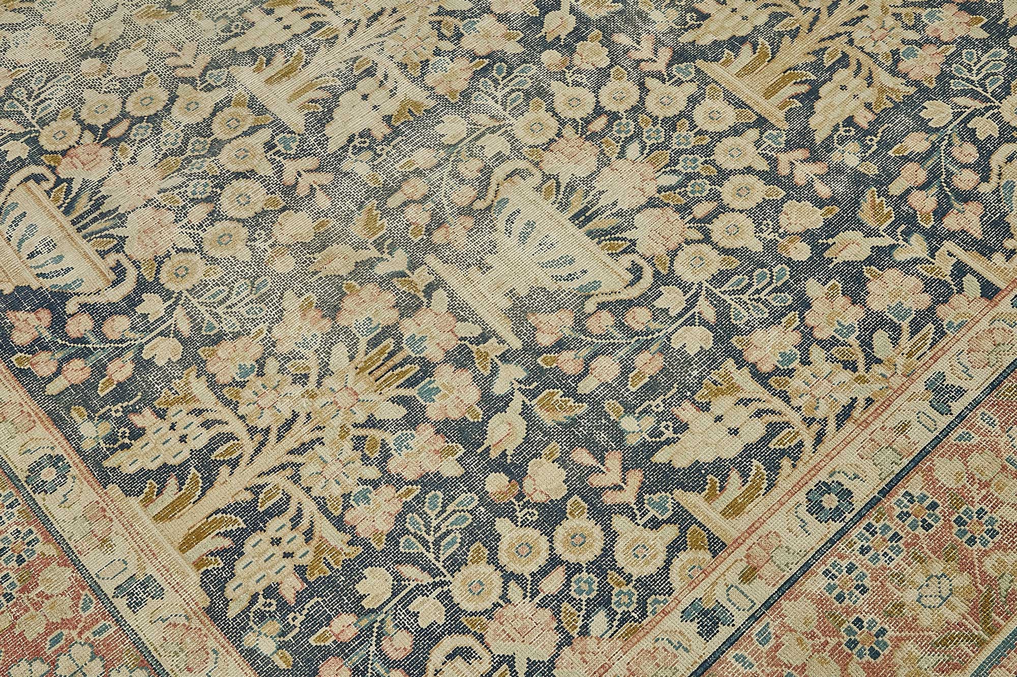8x11 Beige Vintage Large Area Rug - 50207