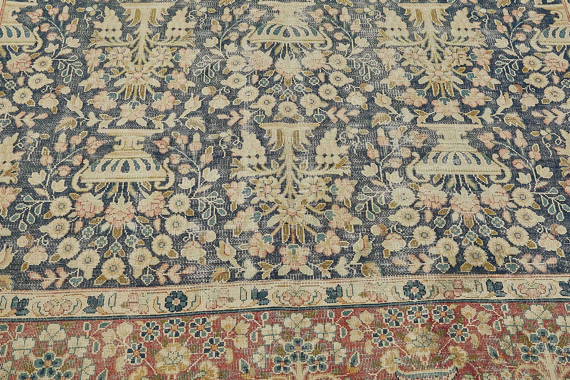8x11 Beige Vintage Large Area Rug - 50207