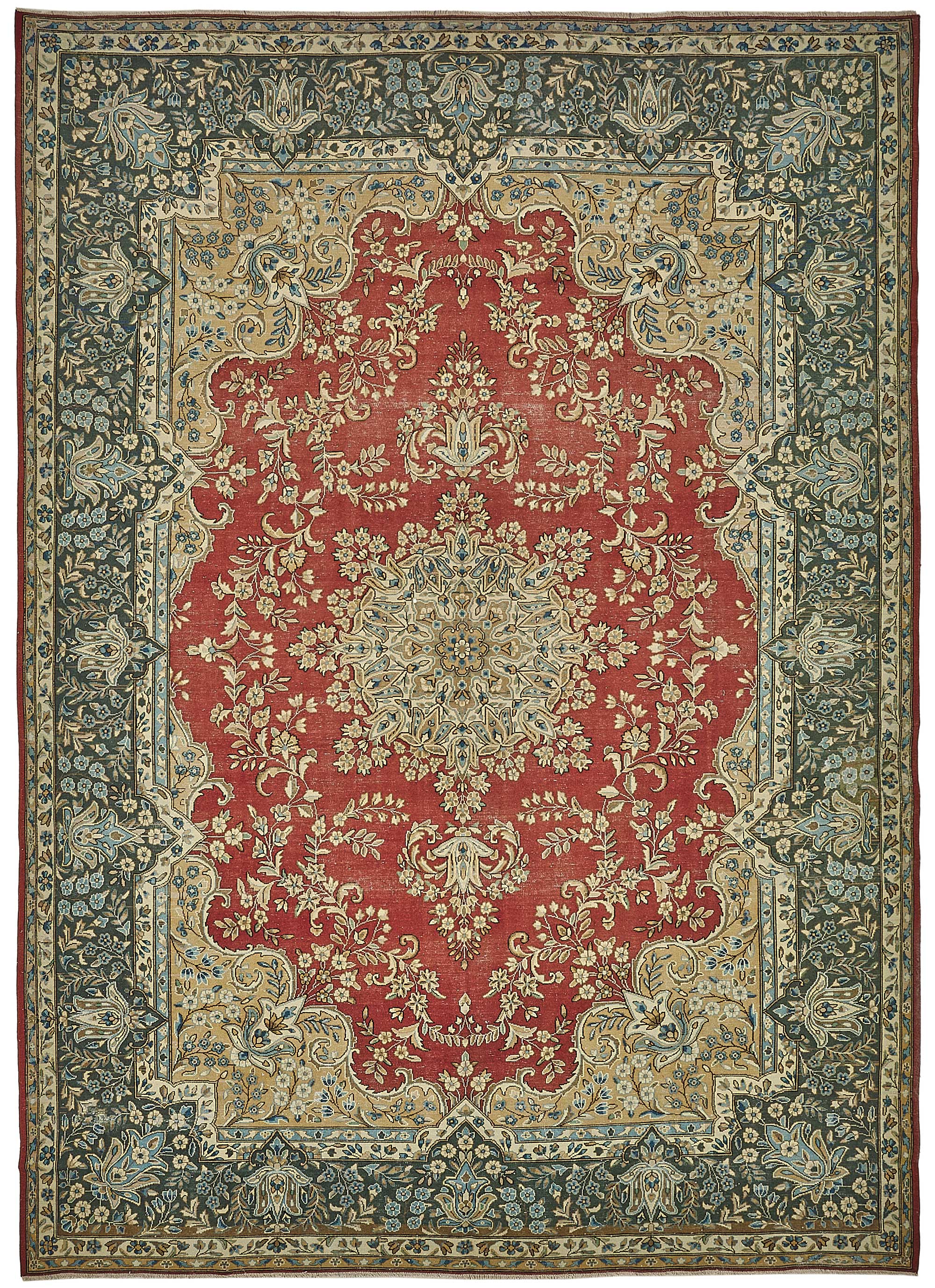 9x12 Beige Vintage Large Area Rug - 50208