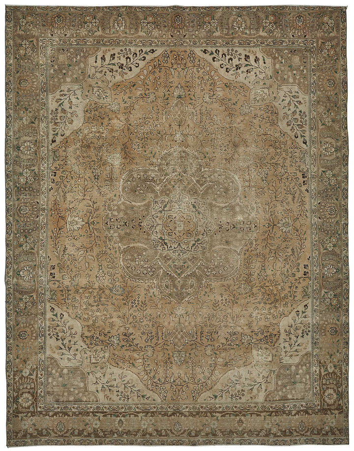 10x13 Beige Vintage Large Area Rug - 50233