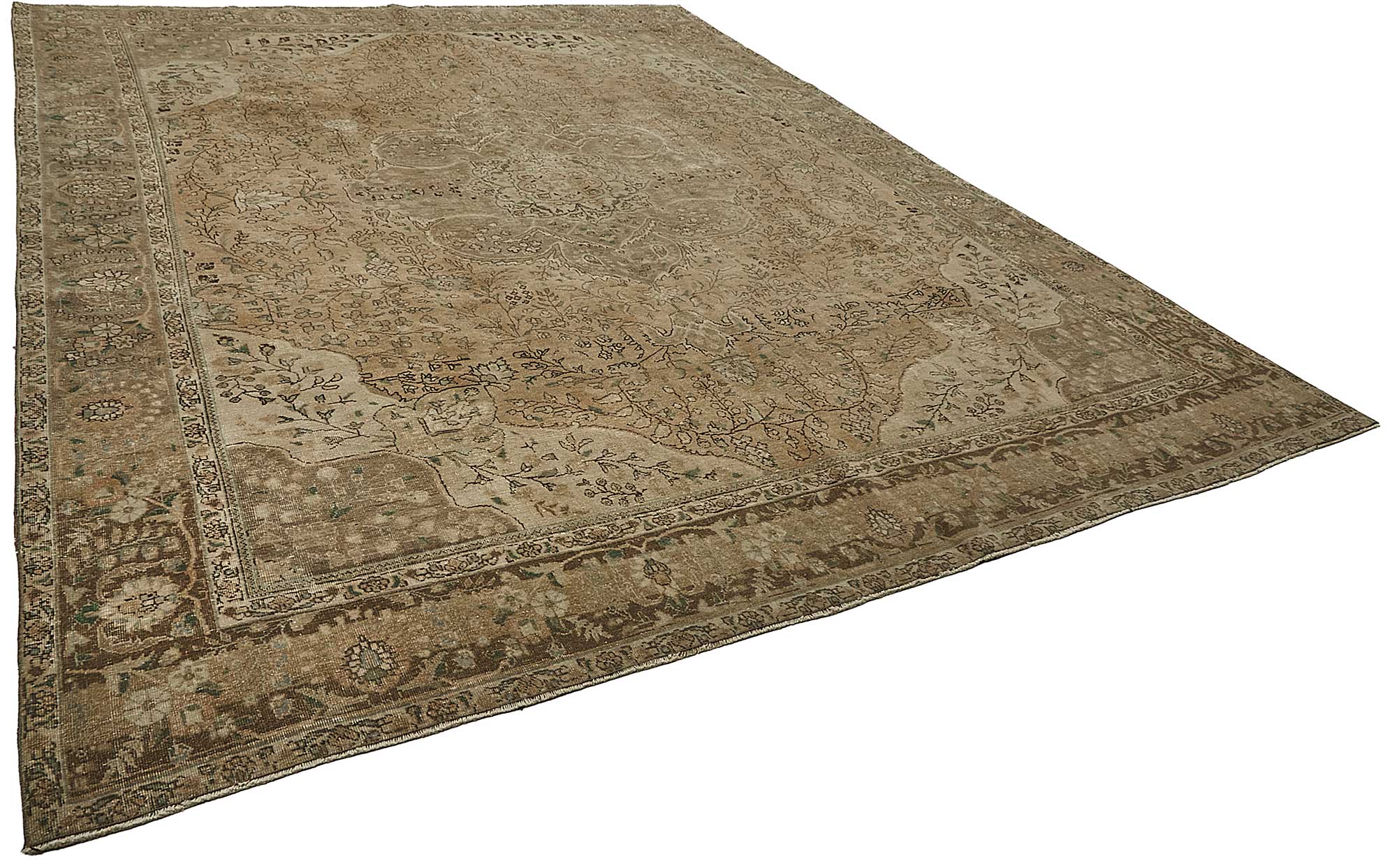10x13 Beige Vintage Large Area Rug - 50233