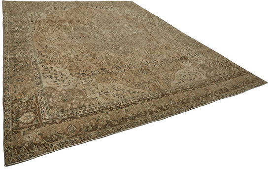 10x13 Beige Vintage Large Area Rug - 50233