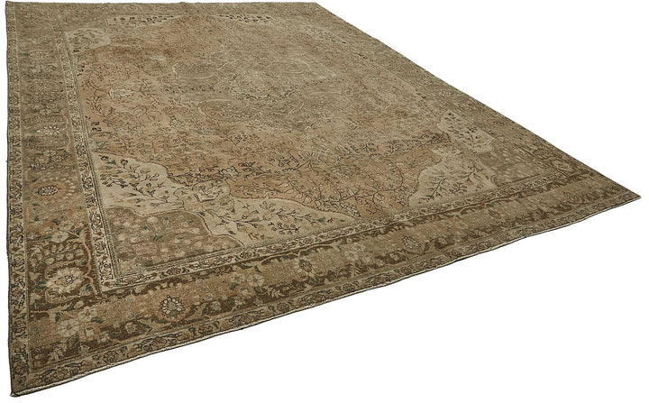 10x13 Beige Vintage Large Area Rug - 50233
