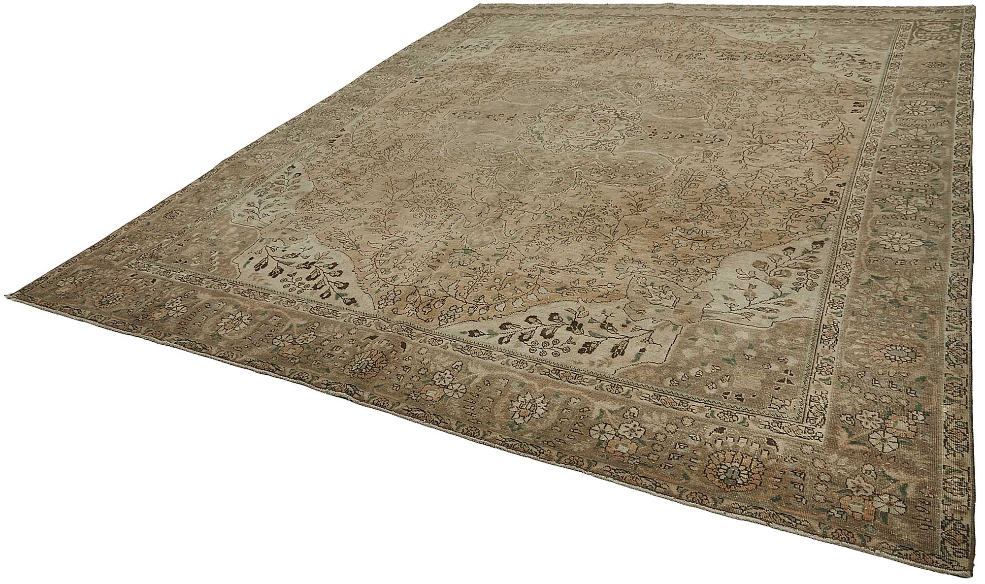 10x13 Beige Vintage Large Area Rug - 50233
