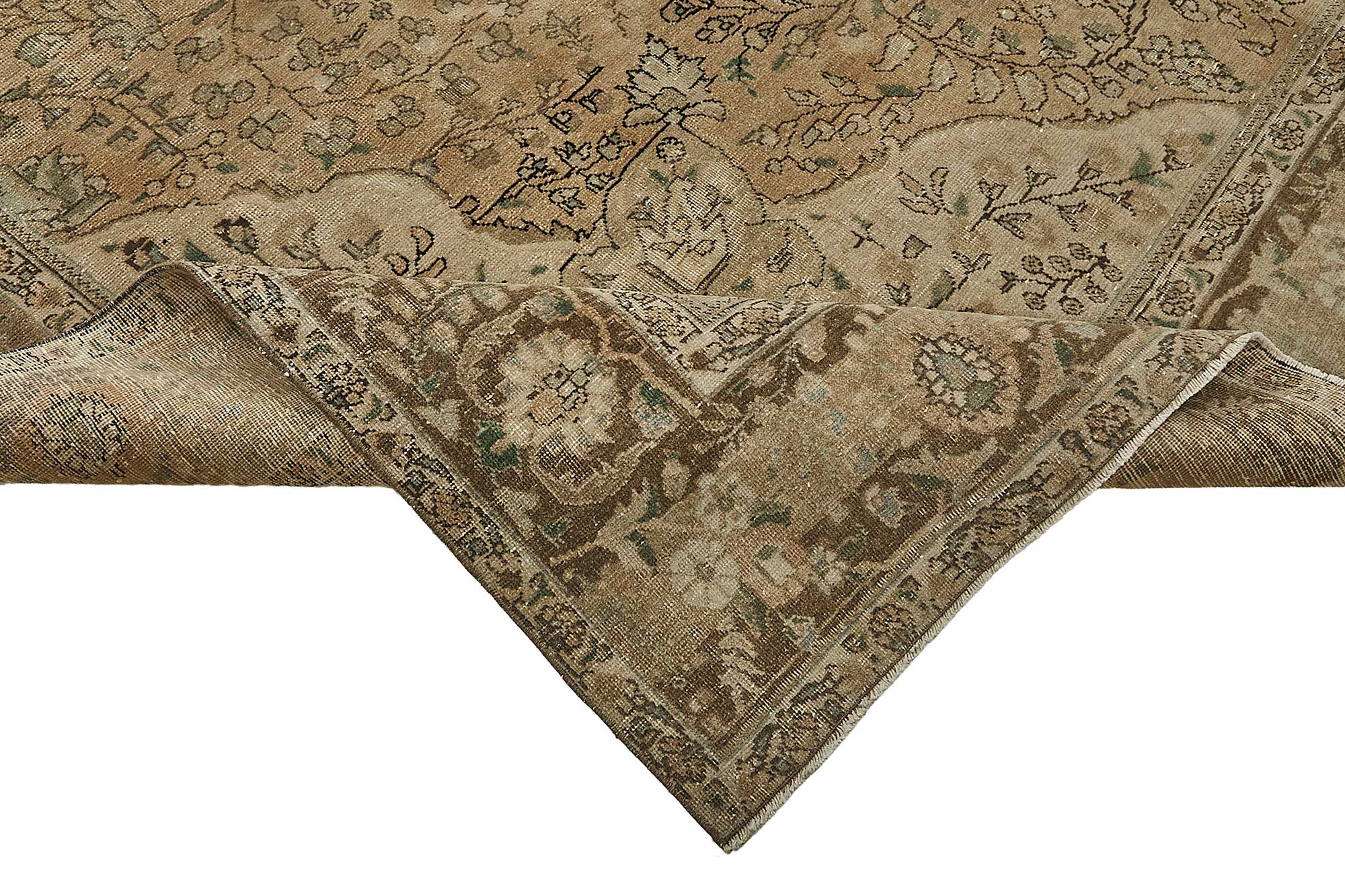 10x13 Beige Vintage Large Area Rug - 50233
