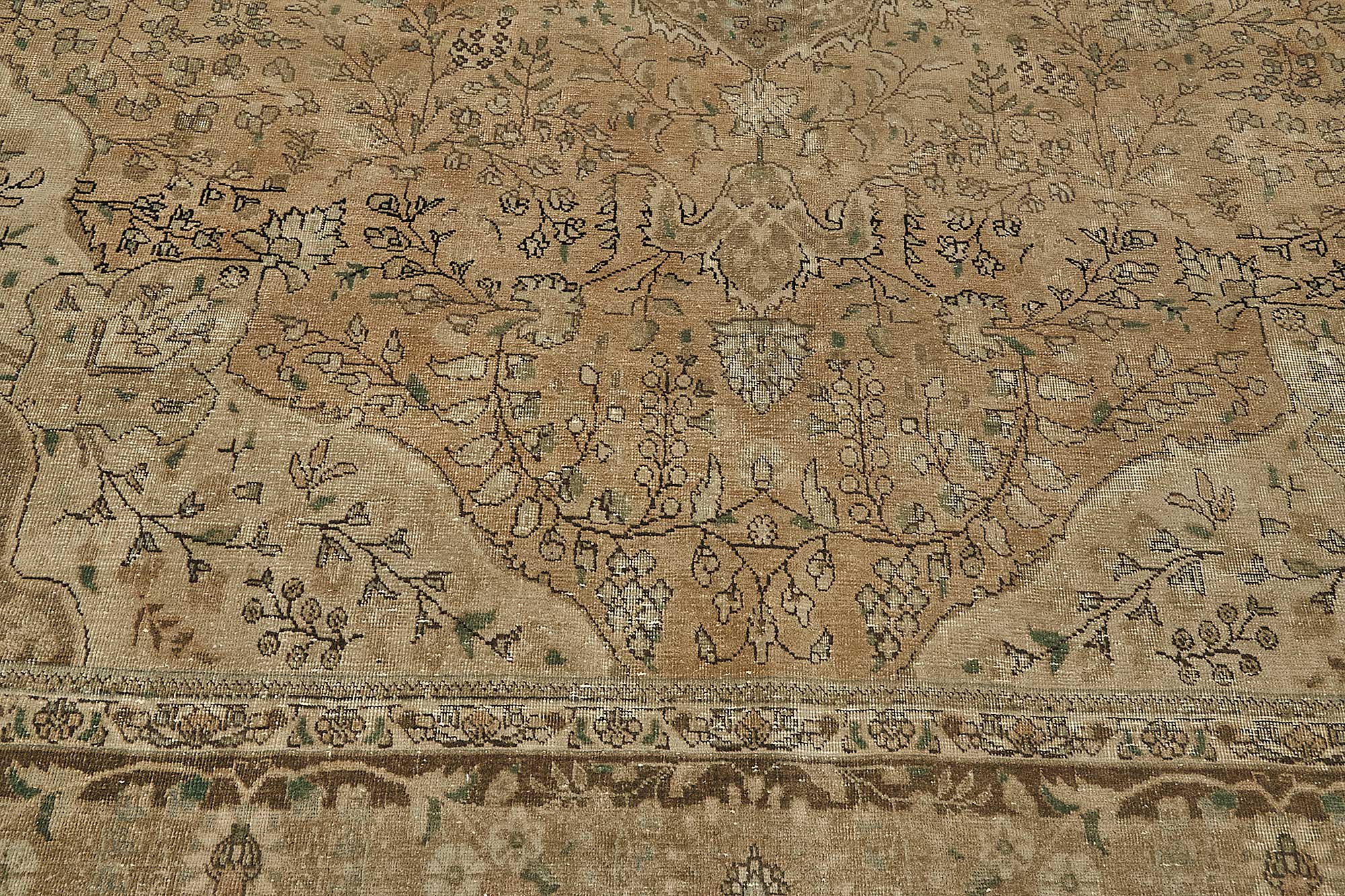 10x13 Beige Vintage Large Area Rug - 50233