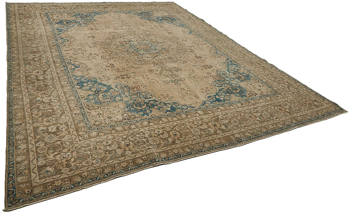 10x12 Beige Vintage Large Area Rug - 50234