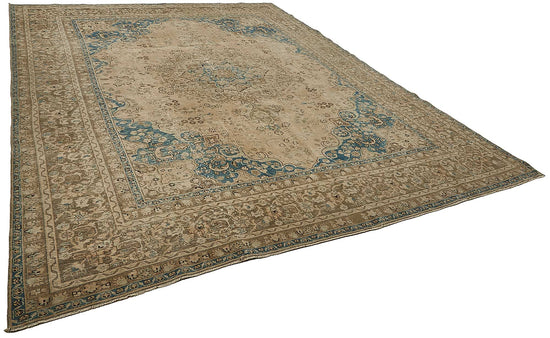 10x12 Beige Vintage Large Area Rug - 50234